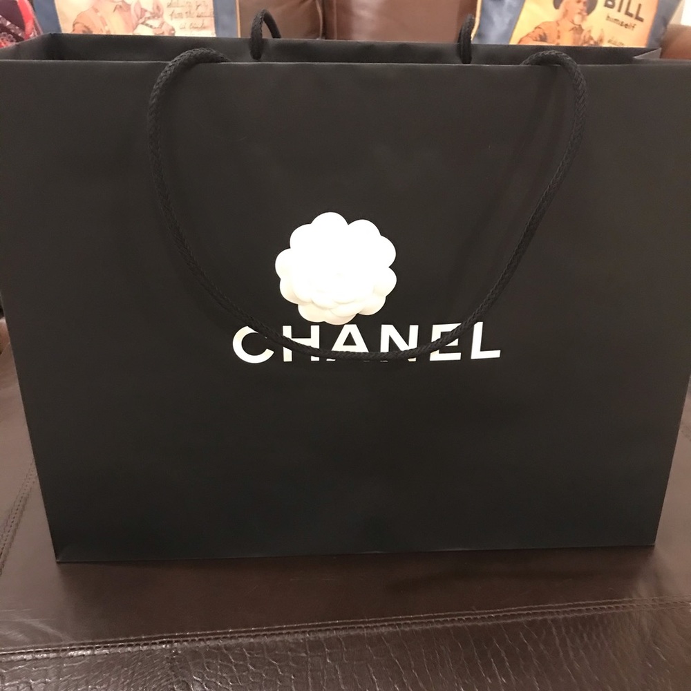 Genuine Chanel shopping bag and accessories